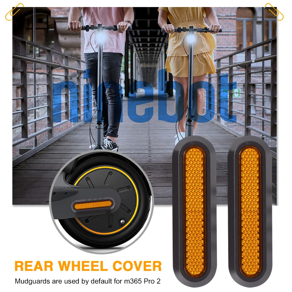 Couvercle de moyeu de roue arrière réfléchissant de sécurité, 2 pièces,  coque de protection arrière pour Scooter électrique Xiaomi Mi Pro 2 M365,  accessoires - AliExpress