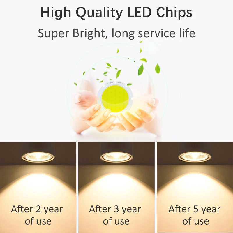 LED Ceiling Light LED Downlight LED Spotlight Folding Led Spot Light Ceiling Spots 5/7/10/15/25/40W Surface Down Light 220V Led Spotlights Downlights For Bedroom Living Room