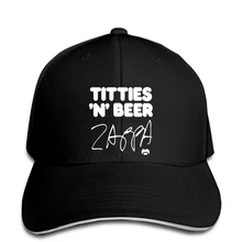 Забавная Мужская бейсболка с принтом, Женская классная бейсболка, Frank Zappa Titties N Beer, бейсболка, бейсболка