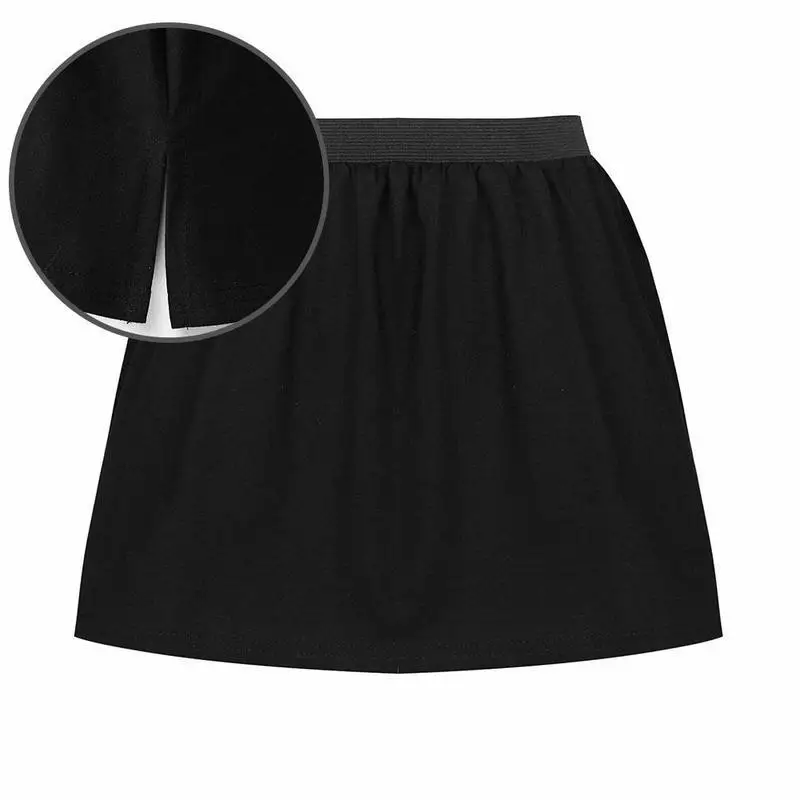 Adjustable Layering Fake Top Mini Skirt Shirt Extender Fashion Half Extended Women Accessories Adjustable Layering Fake Top pleated midi skirt Skirts