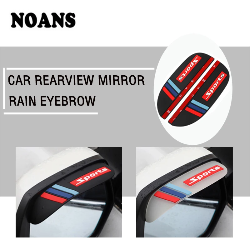 

Car Cartoon Rear view Mirror sticker soft rubber rain eyebrow for VW Polo sedan Passat B5 B6 B7 B8 Golf mk3 mk4 4 7 5 6 Touran T