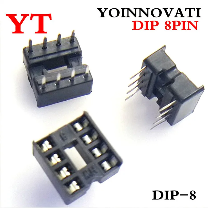 60 шт./лот 8pin DIP ИС адаптер припоя Тип 8 pin|ic socket|pin dip |
