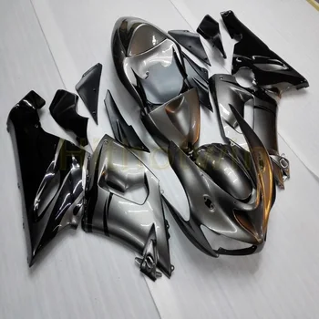 

Custom motorcycle cowl for ZX-6R 2005-2006 motor Fairings Injection mold silver