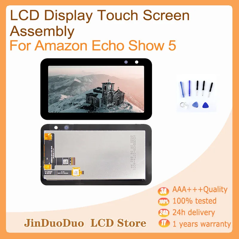 5.5 "Originale Per Amazon Echo Show 5 Display Lcd Touch Screen Digitizer Assembly Per Amazon Echo Show 5 Parti Di Ricambio Del Display