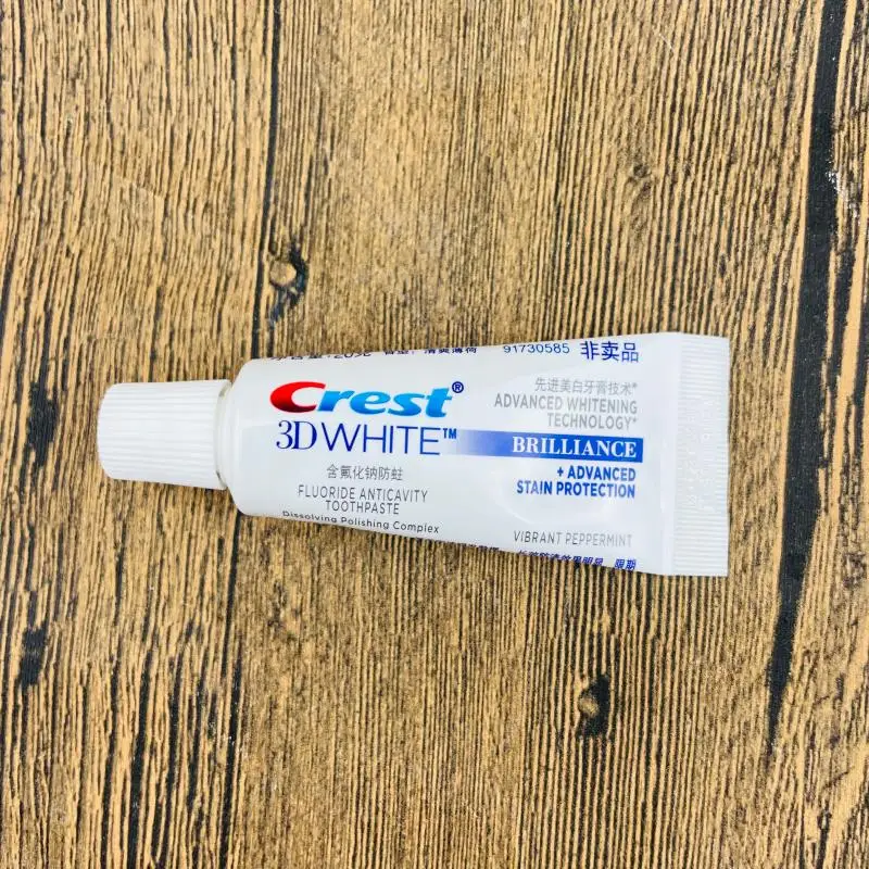 Crest Toothpaste 3D White 20g/pc Refreshing mint Glamorous Toothpaste Teeth Whitening Dental Tooth Paste Whitening Oral Hygiene images - 6