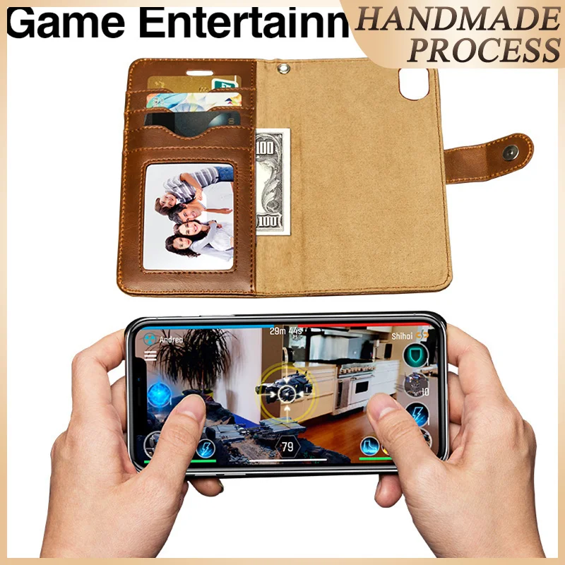 

Musubo Luxury Case For Apple iPhone 11 Pro Max XR Xs Max X 2 in 1 Leather Back Cases Cover Funda XMax Magnet Wallet Coque Capa