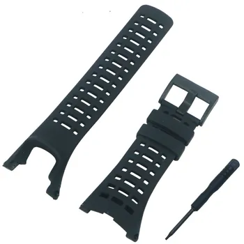 

Grid Silicone Watch Band for Sunnto Ambit Series 1 2 3 Peak Run Sport Watch Band Black Silicone Watch Strap