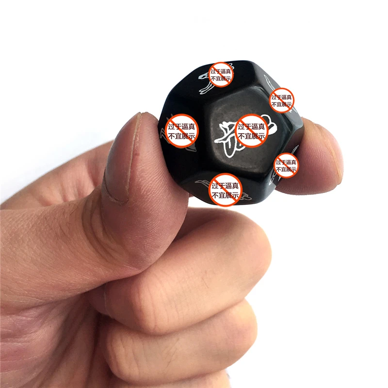 12 Sides Russian Dice Russian Sex Dice Sex Toys For Couples Acrylic Erotic Toys Adult For Women Men sex party toys erotic sex toy sex toys