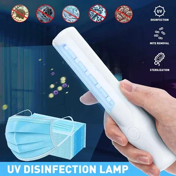 

Portable UV Sterilizer Light Stick Battery Charging 7W LED UV Disinfection Lamp Home Disinfection lamp Germicidal Light