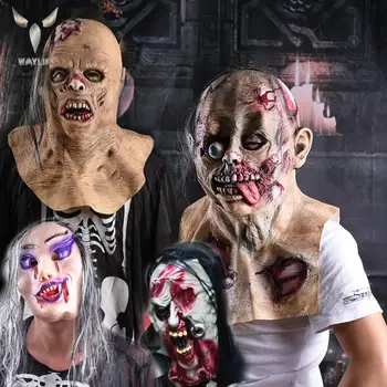 

Waylike Mask Halloween Realistic Latex Mask Masquerade Halloween Horror Mask