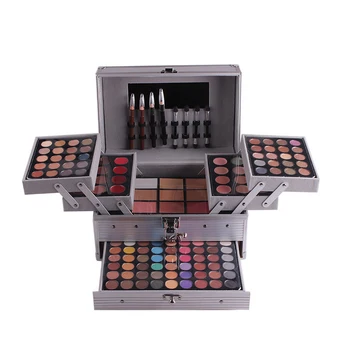 

MISS ROSE Professional Make up Kit Cosmetic Bag Long-lasting Eye Shadow Tray Pen Eyeliner Lipstick Blush Powder Cosmetic Set