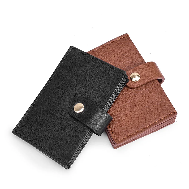 Head Leather Do Card Card Bag Bank Card Card Short Leather Bag