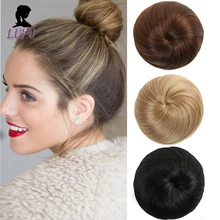 LUPU синтетические шиньон волосы булочка пончик ролик 10 цветов доступны Updo поддельные волосы для женщин высокая температура волокна