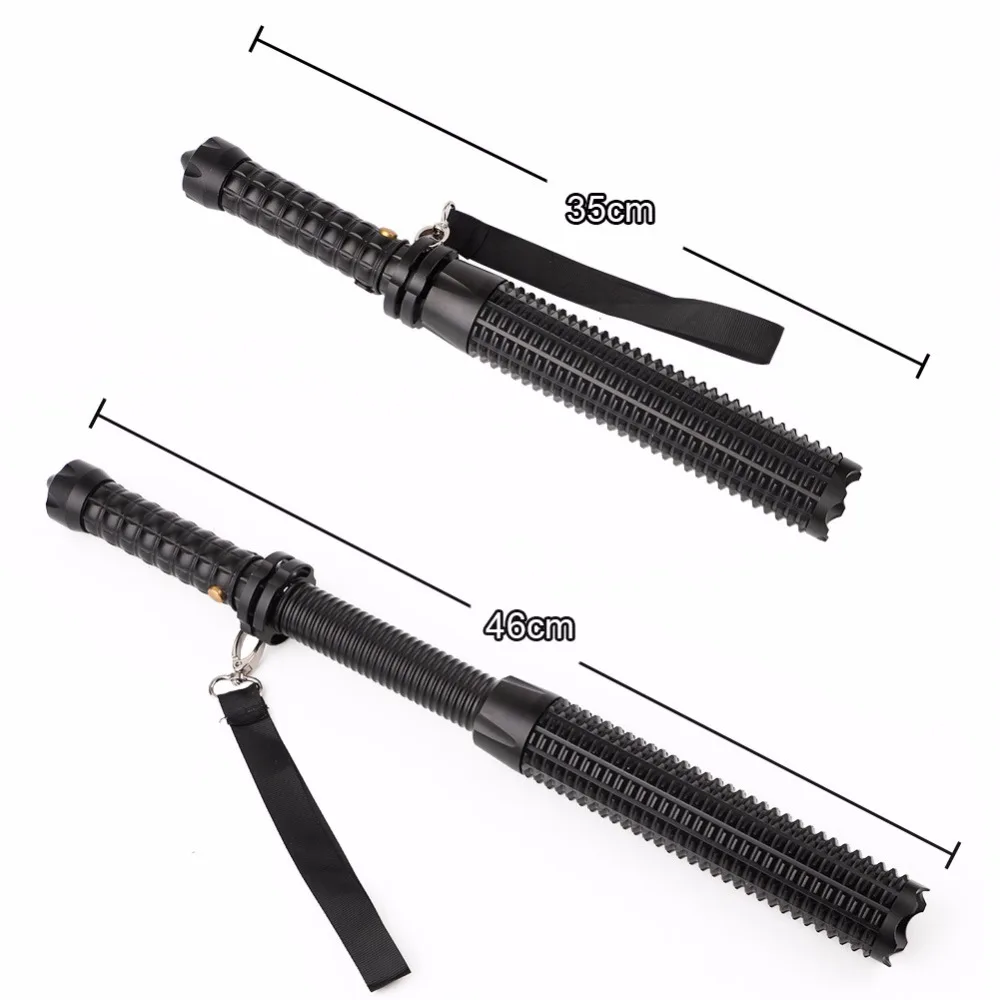 ETONTECK Tactical Baseball Bat Stick LED Telescopic Flashlight 600LM Super Bright Baton Torch for Emergency and Self Defense