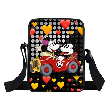 

Women Messenger Bags 3D-Printing Mickey And Minnie Photo Shoulder Bag Handbags Cute Photo Children Crossbody Bag Bolsos Mujer W2