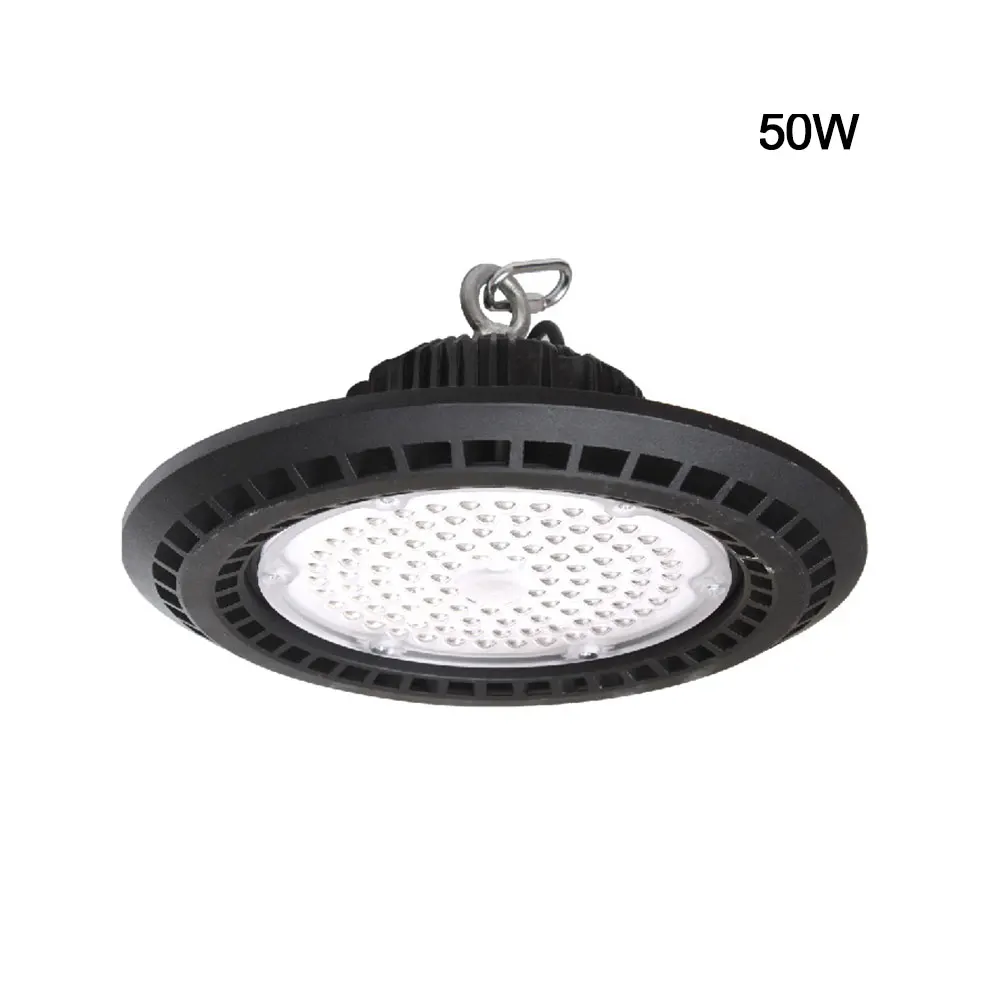 Najtaniej 50 W 200 W led W kształcie ufo wysoka zatoka oprawa oświetleniowa 14000lm 6500K garażu lampa W stylu industrialnym komercyjne Bay oświetlenie dla magazyn warsztat