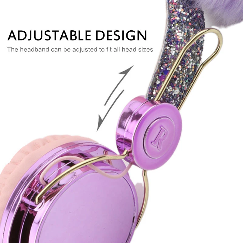 Wired Headphone with Microphone Girls 3 5mm Music Stereo Earphone Computer Mobile Phone Gamer Cat Headphones Girl Gift Cute Kids