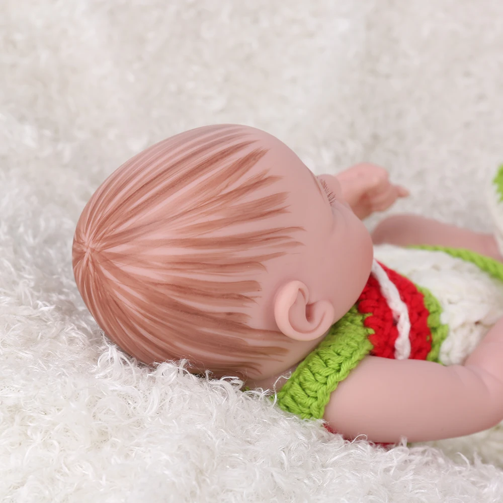 10 дюймов 28 см полностью виниловые силиконовые куклы Reborn Baby милые настоящие для