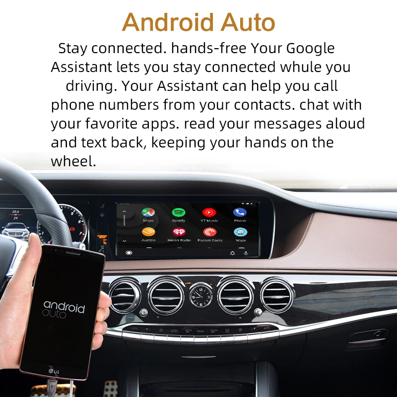 Sinairyu беспроводной Apple Carplay Car play модифицированный S класс 15-19 NTG 5 W222 для Mercedes Android Авто зеркальное зеркало сзади спереди см