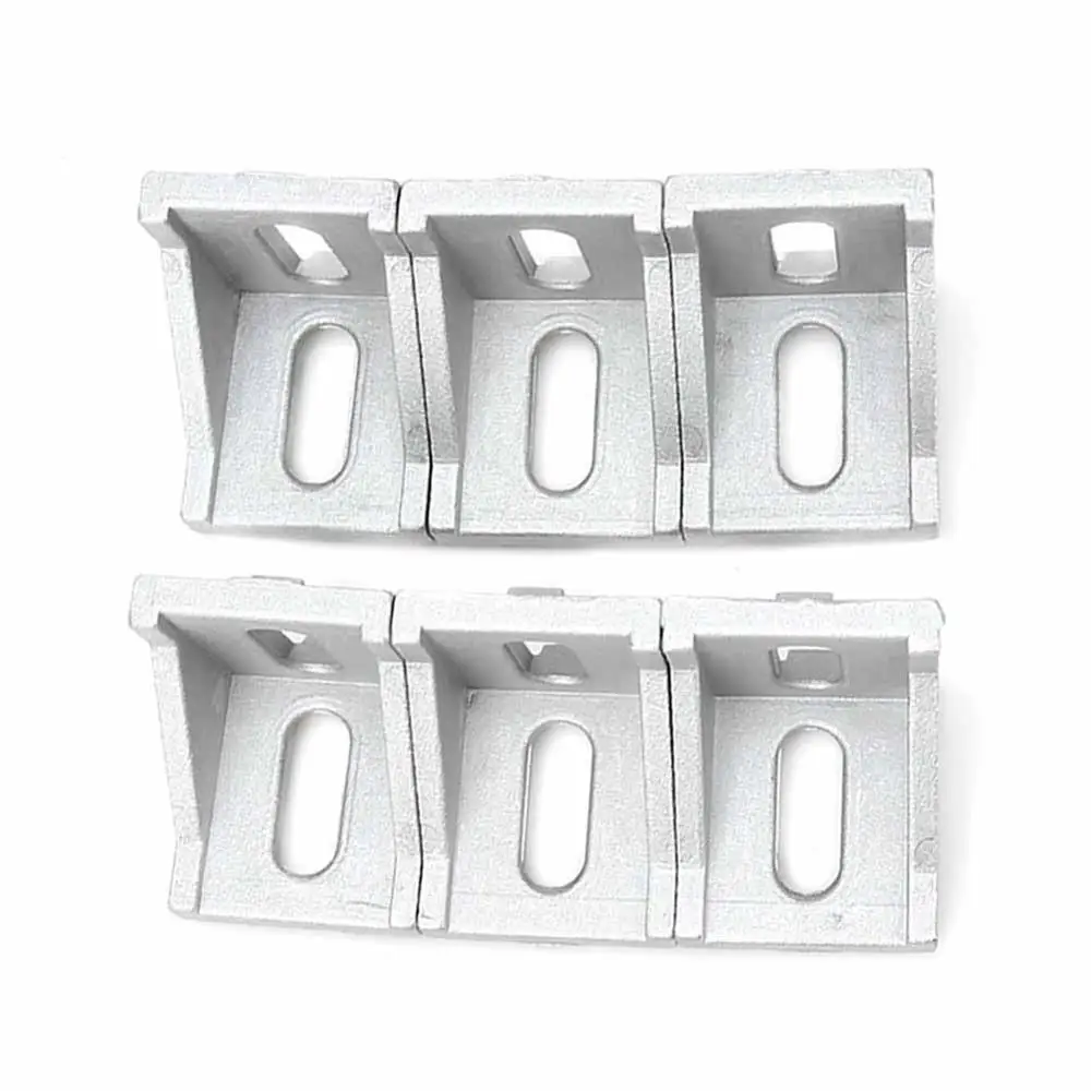 

Wall Brackets Shelves 6pcs 4040 Aluminum L Shape Corner Bracket Right Angle Brace Fastener Multifunction Bracket Convenient
