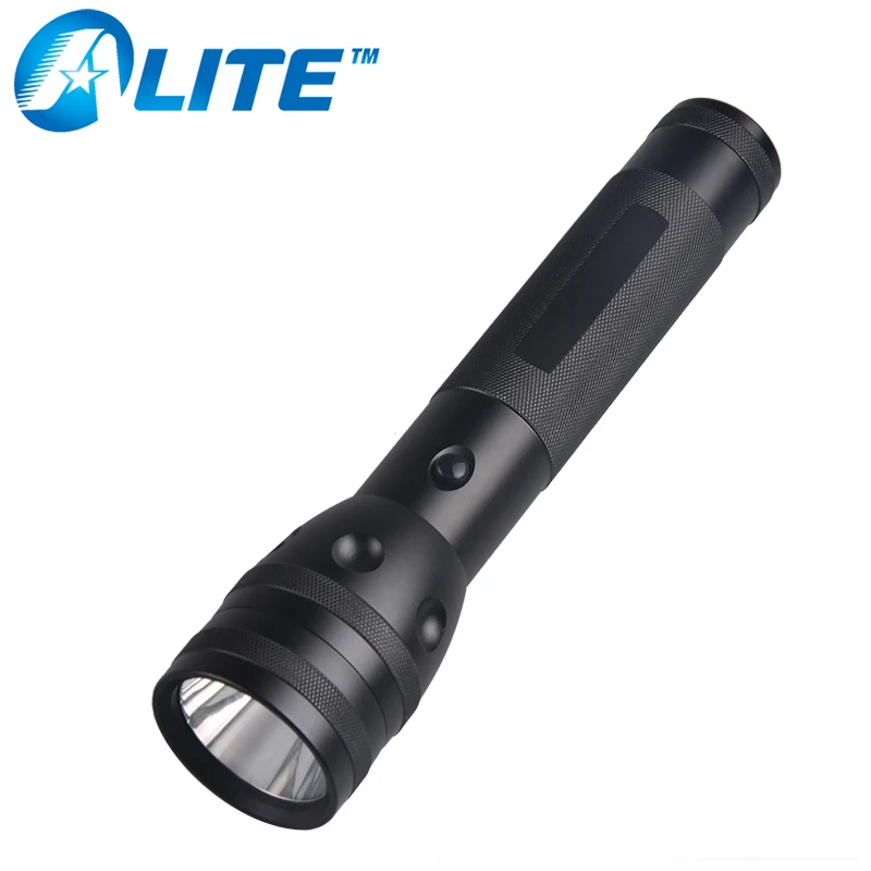 

TMWT Waterproof High Power T6 LED Heavy-duty 2 Cell D Battery Black Flashlight with holster
