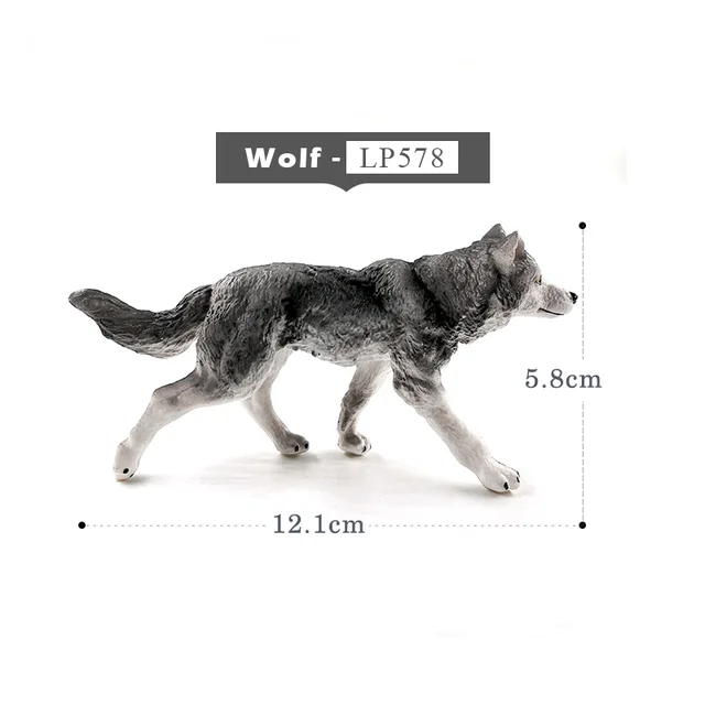 Koala Wolf Deer Leopard Alpaca Antelope Monkey animal model figurines home decor miniature fairy garden decoration accessories Wolf