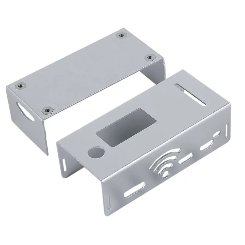 Чехол из алюминиевого сплава с ЧПУ для мини-станции, радиостанции Rainsun MMDVM, точка доступа Wi-Fi, голосовой модем для Raspberry Pi W Zero - Цвет: Silver