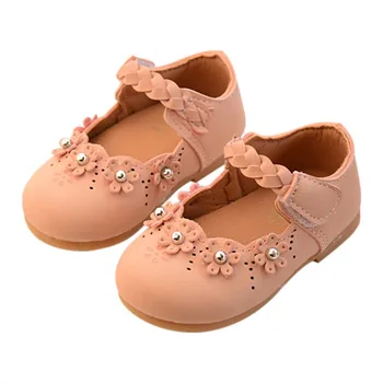 

Spring Newborn First Walkers Baby Girls Shoes Flower Princess Shoes Baby Soft Bottom Toddler Shoes