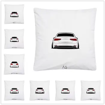 

Simplified All Kinds Of Car Tail Patterns Soft Short Plush Cushion Cover Pillow Case for Home Sofa Car Decor Pillowcase 45X45cm