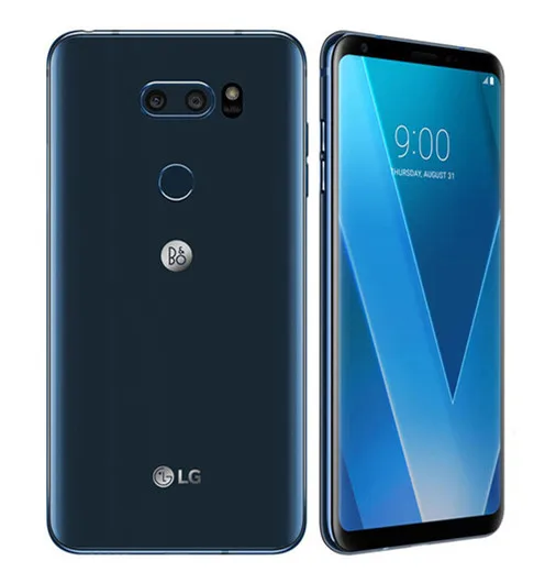 LG V30 US998, четыре ядра, 6,0 дюймов, 4 Гб ОЗУ, 64 Гб ПЗУ, задняя камера, 16,0 Мп, 3 камеры LTE, отпечаток пальца, разблокированный мобильный телефон - Цвет: Синий