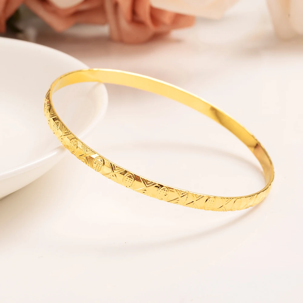 Fashion Exquisite Gold Bangle Color Protection Multiple Styles For Women Girls Jewelry Gifts 4
