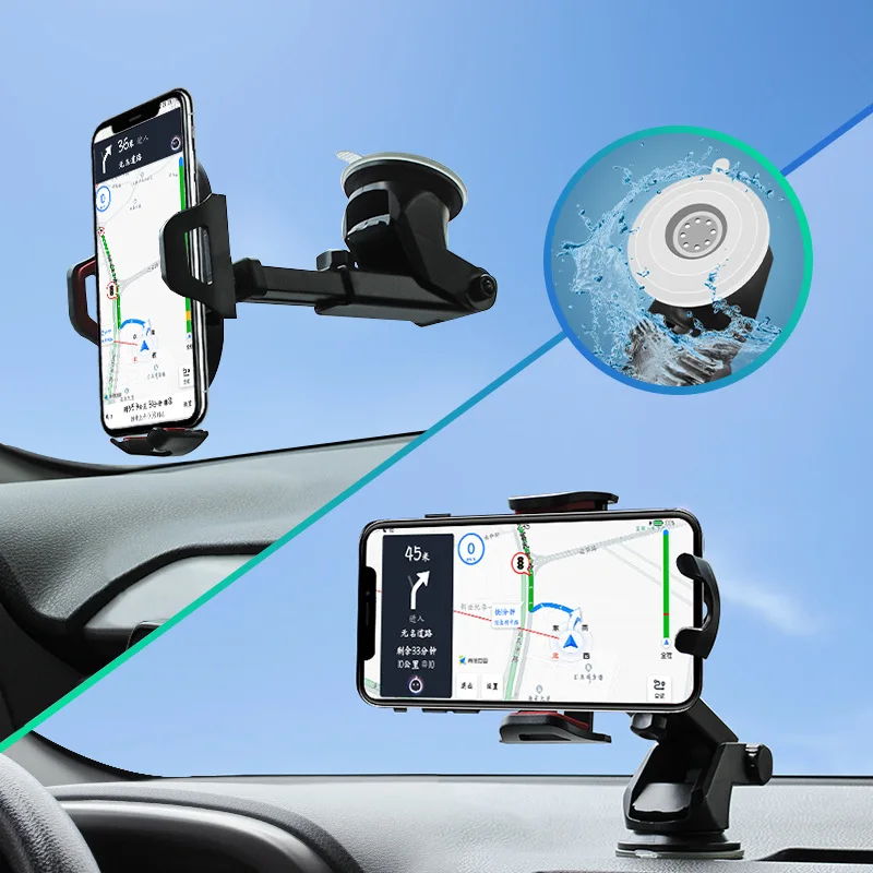 Присоска Автомобильный держатель для телефона 360 крепление в автомобильный стенд без магнитной поддержки мобильный сотовый телефон смартфон для iPhone X Max Xiaomi