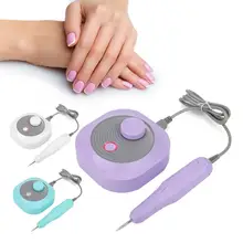 Машинка для маникюра, профессиональная насадка для ногтей, Электрический Фрезер для ногтей, вышлифовка, полирование кожаным кругом полировщик Маникюрный Инструмент 110-240V для маникюра s