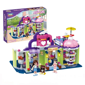 

Lepining City Blocks Toy Princess Girl Friends Cake Coffee House Building Blocks Brick Compatible LegoingTechnic Playmobil Toys