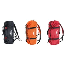 Наружная Скалолазание Веревка Сумка водонепроницаемая альпинистская сумка для снаряжения Регулируемая износостойкая альпинистская скалолазание рюкзак сумка