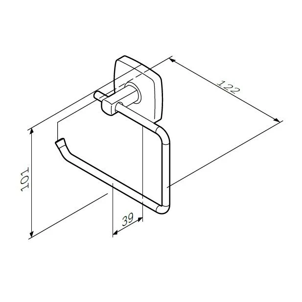 Держатель для туалетной бумаги AmPm Gem A9034100