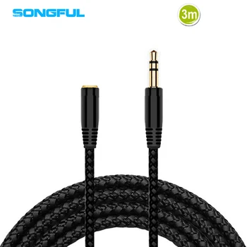 

2020 3m 3.5mm Jack Extension Audio Male to Female Wired Headphones Headphone Extension Cable Speaker AUX Cable Cord For PC
