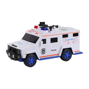 

Fingerprint Password Cash Truck Car Piggy Bank Paper Money Box Kids Big Safe Saving Coin Box White