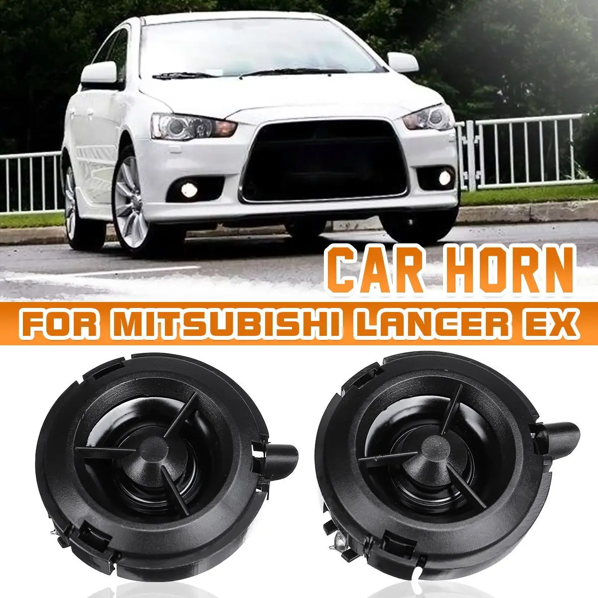  2X Car Tweeter Speakers Horn With Triangular Holder Bracket Plate 7221B119 7221B120 For Mitsubishi 