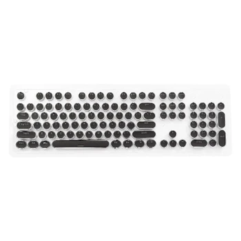 

Punk Mechanical Keycap Retro Glowing Gaming Keyboard Round Keycap 104 Key Gold-Plated Keycap