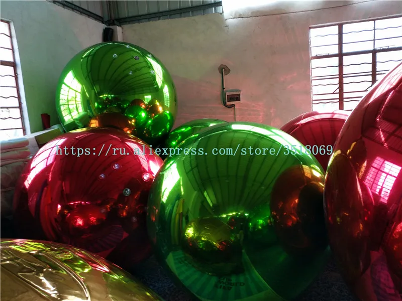 

Large inflatable mirror ball for commercial advertising, available in a variety of colors and sizes