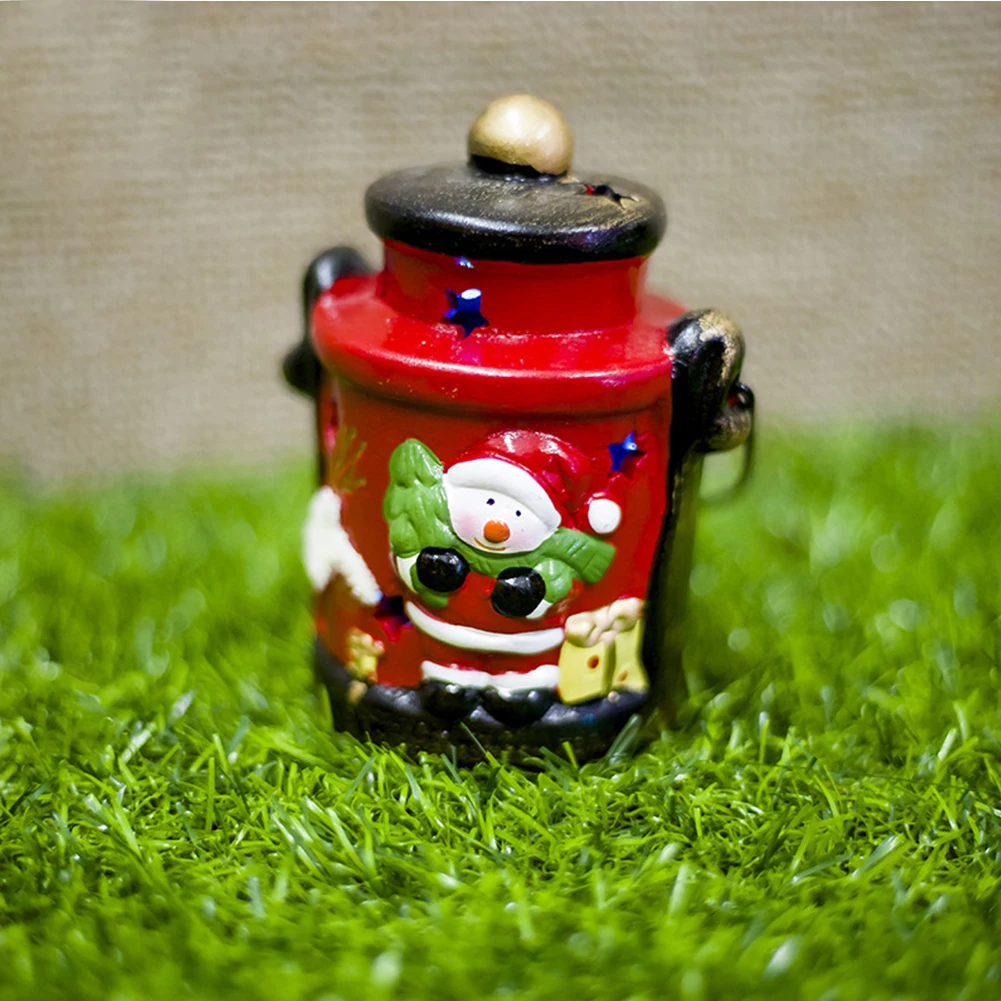 

Painted With Light Christmas Tree Ornament Lanterns Party Decor Bar Craft Snowman Luminous Santa Claus Cute Home Ceramic Hanging