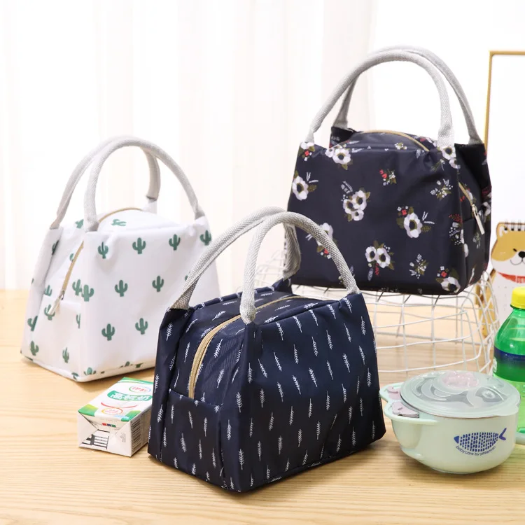 

Portable Lunch Bag 2019 New Thermal Insulated Lunch Box Tote Cooler Bag Bento Pouch Lunch Container School Food Storage Bags