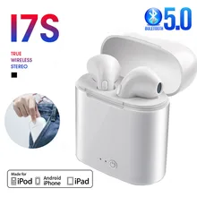 Headset Sports Earbuds Xiaomi Huawei I7s Tws Bluetooth 5.0 with Wireless Mic-Charge-Box