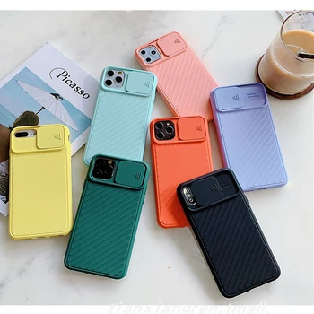 

Camera Protection Shockproof Phone Case For iPhone 11 Pro X XR XS Max 7 8 Plus Solid Color Soft TPU Silicone Back Cover
