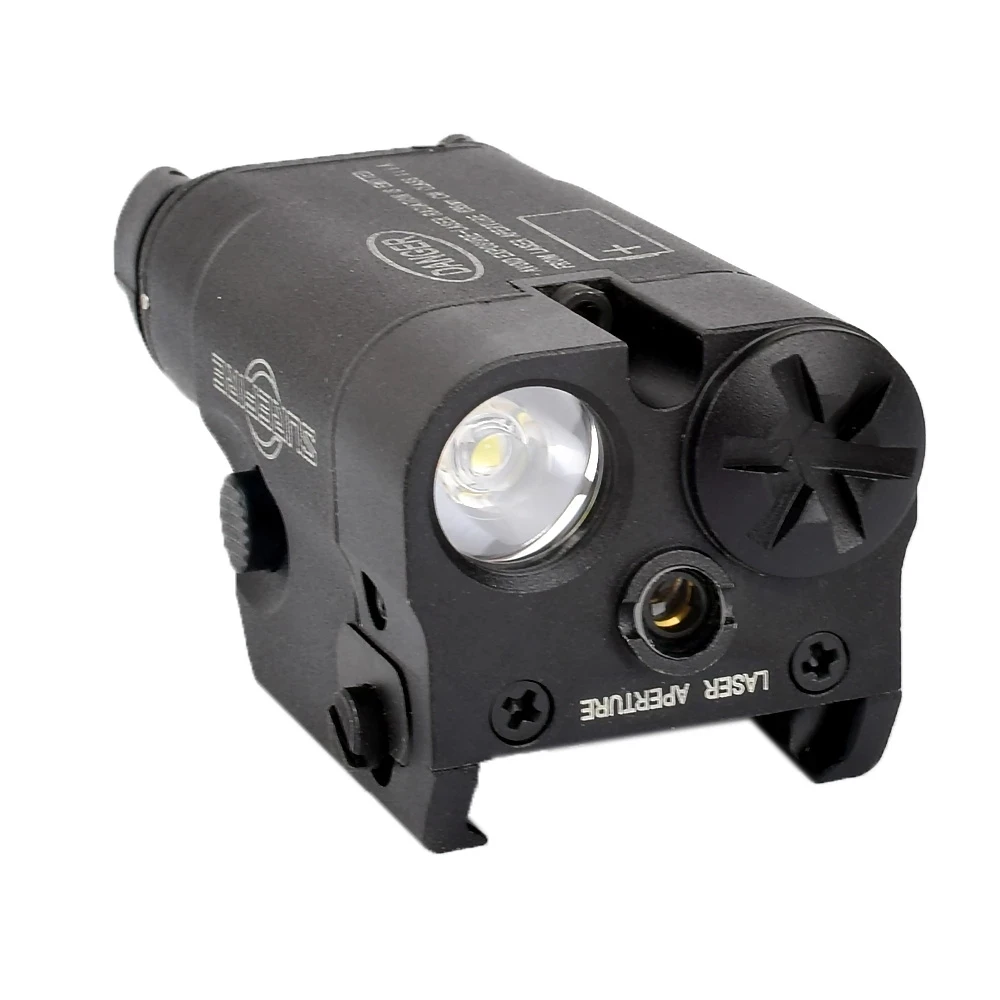 Tactical XC2 Compact Mini Glock Under Hanging Laser + Flashlight, Pistol Light, Red Spot Laser, LED Flashlight, Hunting Air Gun