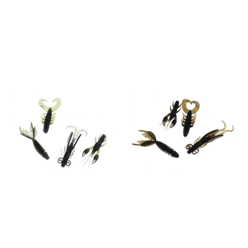 Soft Worm Shrimp Sea Fishing Lures Tackle Crankbaits Bait Minnow Bait
