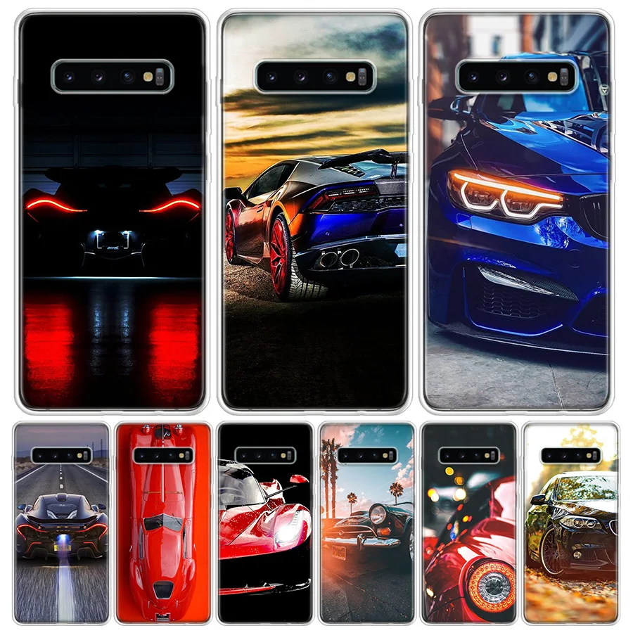 Красный спортивный автомобильный Классический чехол для телефона Samsung Galaxy S10 S20