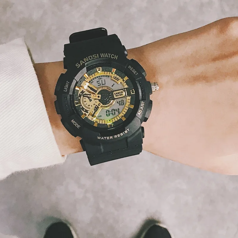 

2019 Fitness Clock Time Led Display Digital Outdoor Water Resistant Watches Silicone Bond Calendar Reloj Mujer for Children