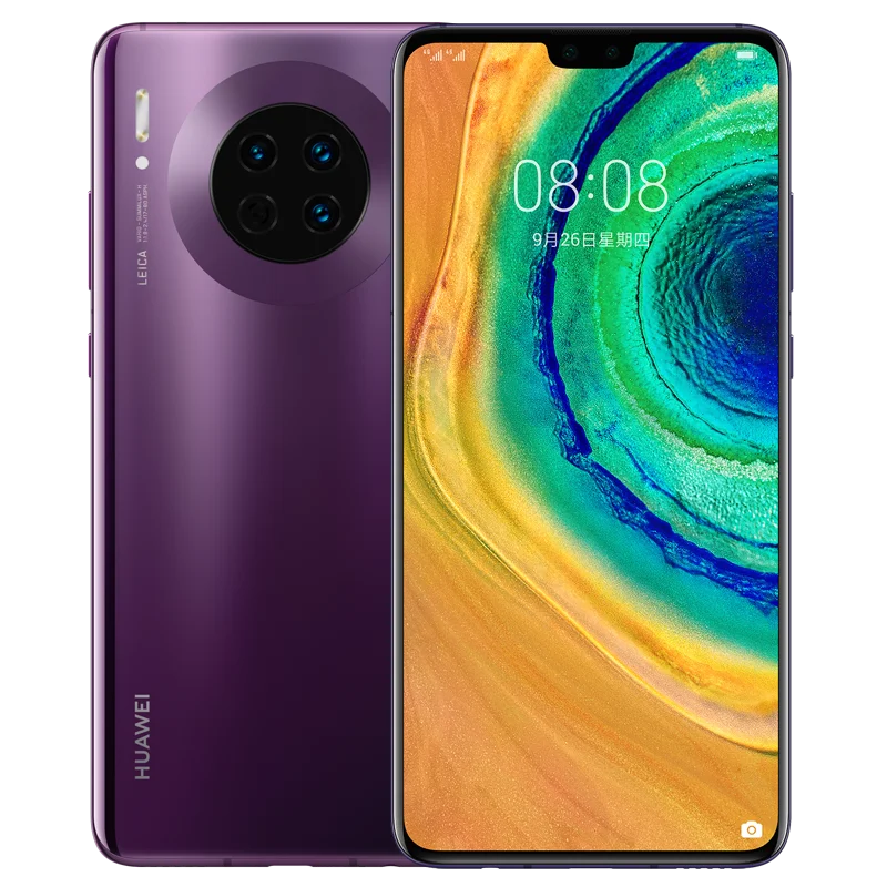 HUAWEI mate 30 мобильный телефон 6,62 дюймов Kirin 990 Восьмиядерный Android 10 Встроенный датчик жестов 40 Вт HUAWEI SuperCharge Google Play